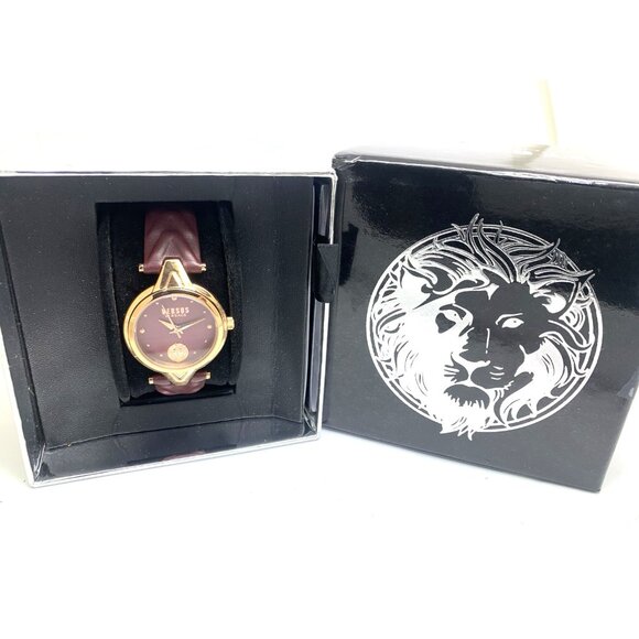 Versus by Versace Women's Watch VSPVN0520 Forlanini Rose Gold Burgundy Leather - Picture 3 of 14